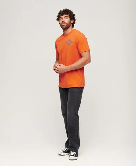 Workwear Scripted Graphic T-Shirt - Denim Co Rust Orange Slub