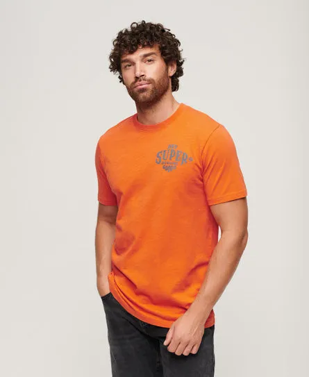 Workwear Scripted Graphic T-Shirt - Denim Co Rust Orange Slub